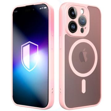 3MK Ovitek za Apple iPhone 14 Pro - 3mk Misty MagCase roza