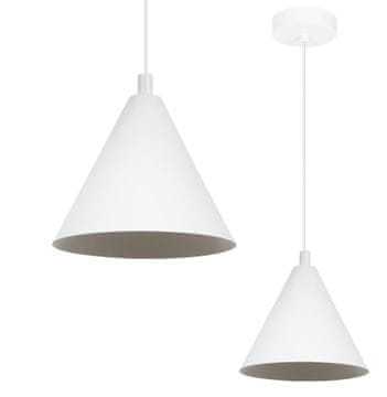 GH VISEČA SVETILKA SOHO BELA 1-PLOŠČA 14 CM E14