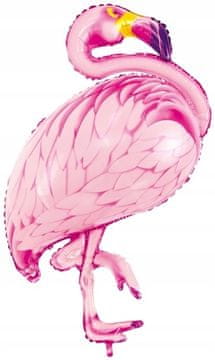PartyDeco Folija balon Flamingo, roza, 70x95cm, 1 kos.