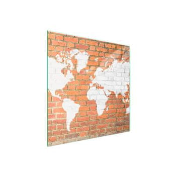 shumee Steklena zaščitna plošča za peč 50x52 Brick