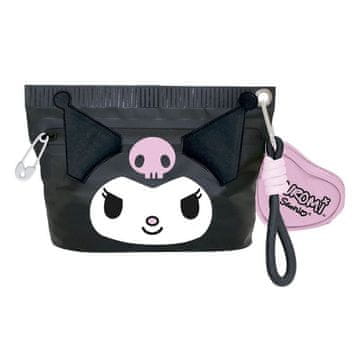 Northix Potovalna torbica z dizajnom Hello Kitty Kuromi in kompaktno velikostjo