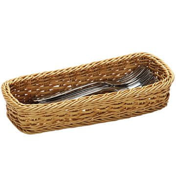 Kesper Pletena košara za jedilni pribor 28x12x6 cm
