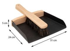 5Five® Komplet krtač in lopatic za smeti Blackwood