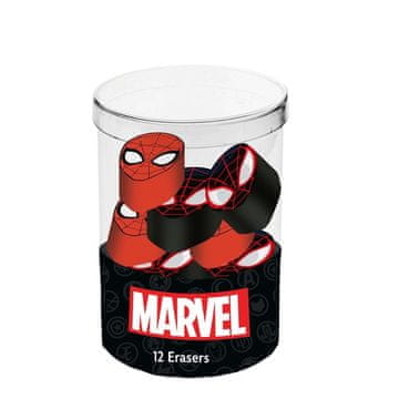 Northix Spiderman Cube 12 gumijastih igrač za otroke