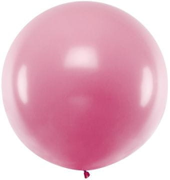 Velik balon 1 m kovinsko svetlo roza 1 kos.