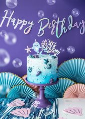 PartyDeco Okusne okrasne rozete, svetlo roza, 3 kosi.