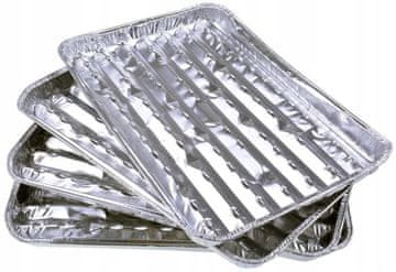 Veliki aluminijasti pladnji za žar, 4 kosi.