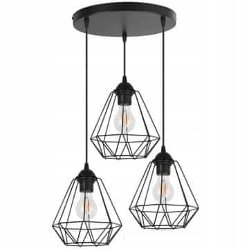 shumee Retro stropna svetilka Diamond Loft Edison