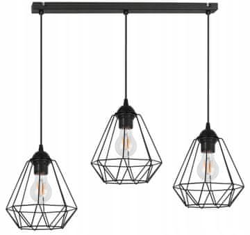 shumee Retro stropna svetilka Diamond Loft Edison