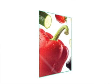 shumee Steklena deska za rezanje 35x52 Zelenjava