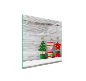 shumee Steklena zaščita za štedilnik 50x52 Božič