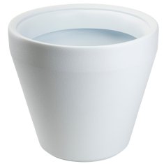 shumee Vrtni lonček Purea, bel, v 56,5 x 61,3 cm