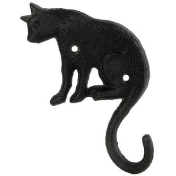 Esschert Design Litoželezni obešalnik Cat 10,8 x v15,3 cm