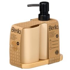 Berilo Kopalniški set na bambusovem pladnju, bež