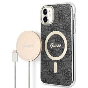 Guess Ovitek Guess MagSafe za iPhone 11 4G, črn