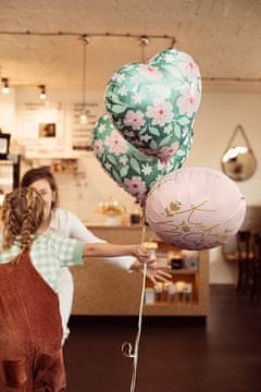 Folija balon "Ljubim te, mama" 45 cm roza