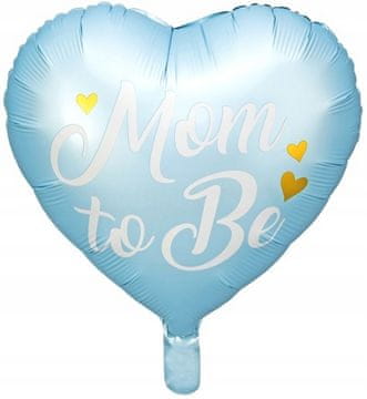PartyDeco Folija balon za bodočo mamo, 35 cm, moder