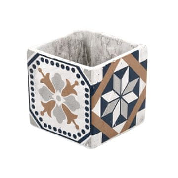 Esschert Design Betonski cvetlični lonček Azulejos 11 cm