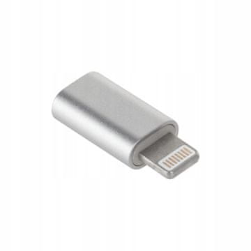 shumee Adapter za micro USB - Lightning, srebrn