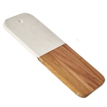 Kinvara Bela marmorna deska za rezanje 38x18 cm