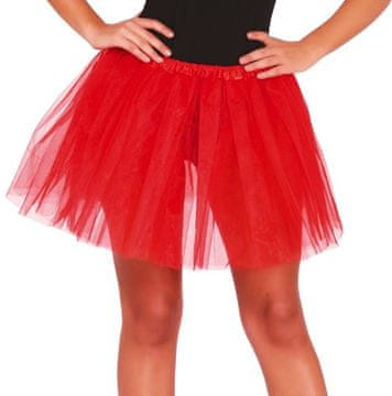 Ženski tutu kostum iz tila, rdeč, 40 cm