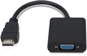 MicroConnect HDMI - VGA M/Ž črne barve
