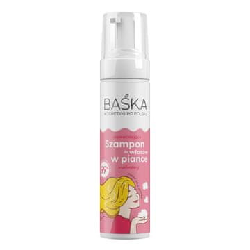 SOLVERX Baśka Krepilni šampon za lase v peni - malina 200 ml