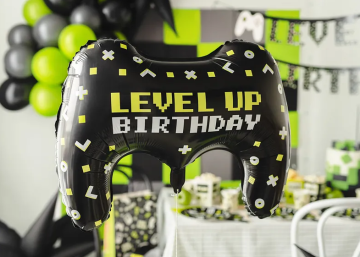 shumee Folija balon Level UP rojstni dan Controller 72x52cm
