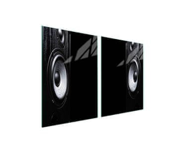 shumee Steklena zaščitna plošča za štedilnik 2x45x52 Music
