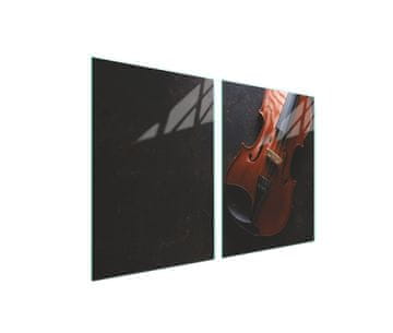 shumee Steklena zaščitna plošča za štedilnik 2x45x52 Music