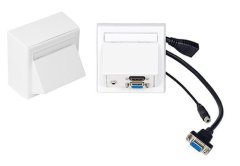 Vivolink Vivolink WI221192 Vtičnica HDMI + VGA + 3,5 mm bela