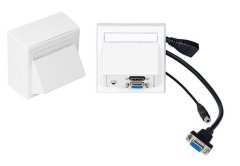 Vivolink Vivolink WI221192 Vtičnica HDMI + VGA + 3,5 mm bela
