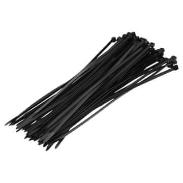 shumee Črna kabelska vezica (paket 50) 7,2x500 mm Vorstahl