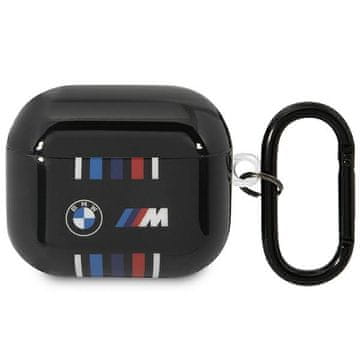 Bmw Ovitek za AirPods 3 BMW z večbarvnimi linijami, črn