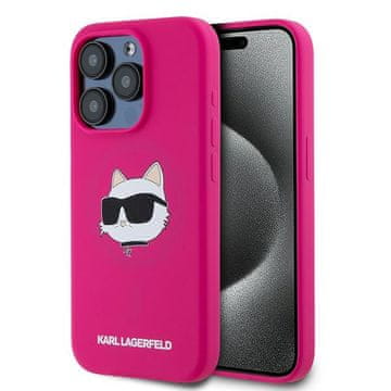 Karl Lagerfeld Ovitek Karl Lagerfeld MagSafe za iPhone 15 Pro roza