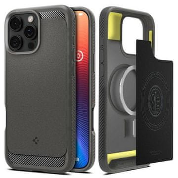 Spigen Ovitek Spigen Rugged Armor siv za iPhone 16 Pro Max