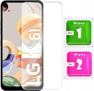 shumee Kaljeno steklo za LG K61 - Zaščitno steklo 2.5D, 9H