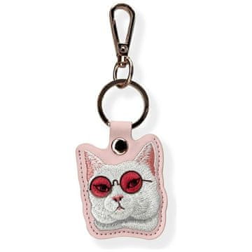 shumee Ovitek/obesek za ključe Nimmy Glasses Cool Cat Pink