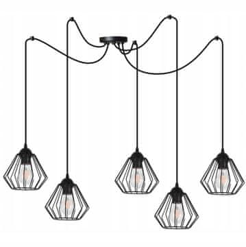 shumee Stropna svetilka viseči pajek lestenec loft E27 LED