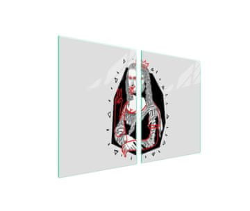 shumee Zaščita za stekleno kuhalno ploščo 2x45x52 Pop Art