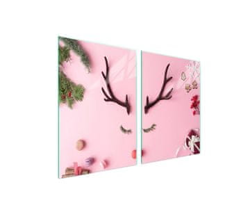 shumee Steklena zaščitna plošča za štedilnik 2x45x52 Deer