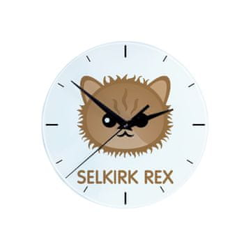 Selkirk Rex - MDF ura z grafiko in napisom