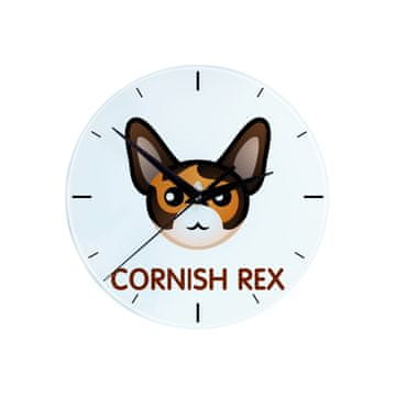 Artdog Cornish Rex - MDF ura z grafiko in napisom Art-Dog