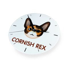 Artdog Cornish Rex - MDF ura z grafiko in napisom Art-Dog