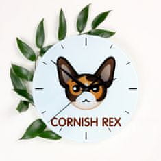 Artdog Cornish Rex - MDF ura z grafiko in napisom Art-Dog