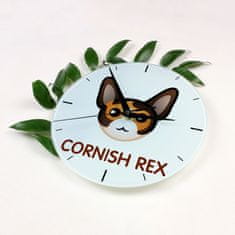Artdog Cornish Rex - MDF ura z grafiko in napisom Art-Dog