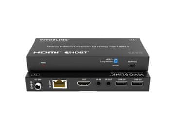 Vivolink Vivolink HDBaseT KVM komplet 18 Gbps USB 2.0 150 m