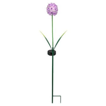 EXNER Dekorativna LED roža na palčki, lila, višina 70 cm