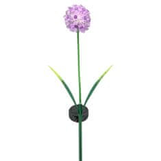 EXNER Dekorativna LED roža na palčki, lila, višina 70 cm