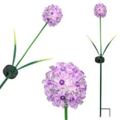 EXNER Dekorativna LED roža na palčki, lila, višina 70 cm